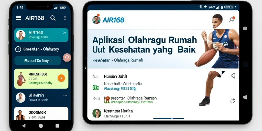 Tampilan antarmuka aplikasi AIR168 yang intuitif dan mudah digunakan.