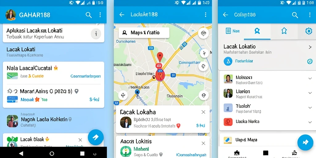 Antarmuka GAHAR188 menampilkan fungsi Lacak Lokasi yang intuitif.
