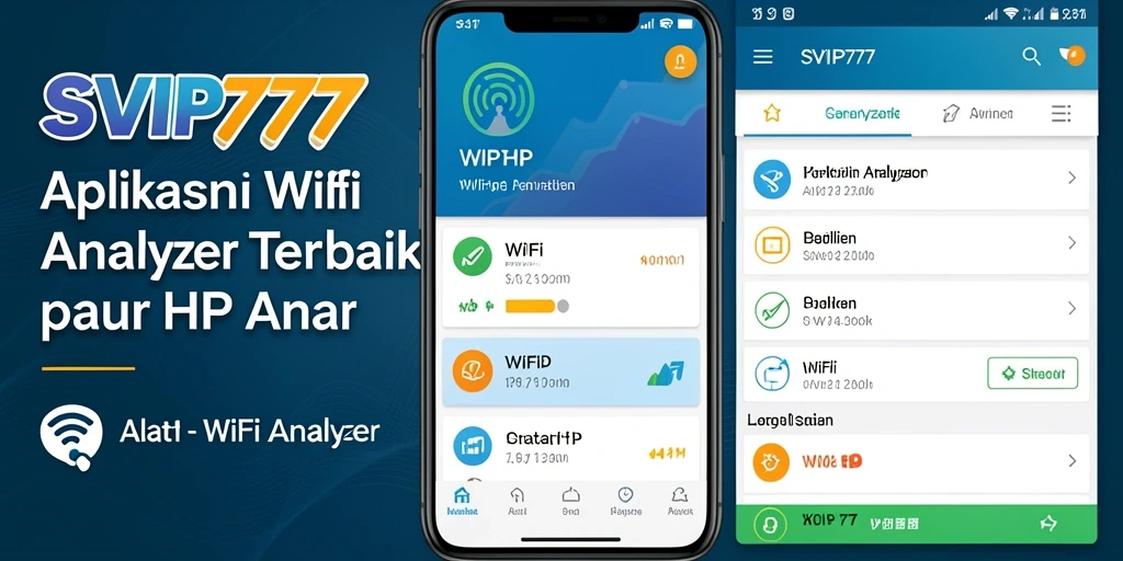 Antarmuka SVIP777 menampilkan analisis lengkap jaringan WiFi dengan mudah.