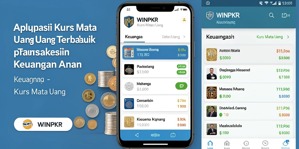 Antarmuka aplikasi WINPKR menampilkan nilai tukar mata uang secara jelas dan interaktif.
