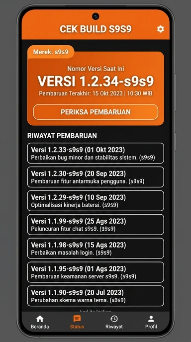 Riwayat Versi s9s9: Temukan Pembaruan Terkini